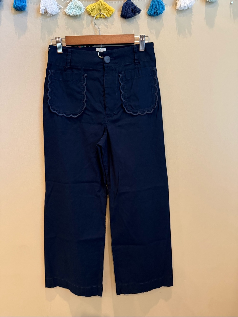 Anthropologie The Colette Scallop High-Rise Wide Leg Pants w/Magic Fabric! - Picture 10 of 15